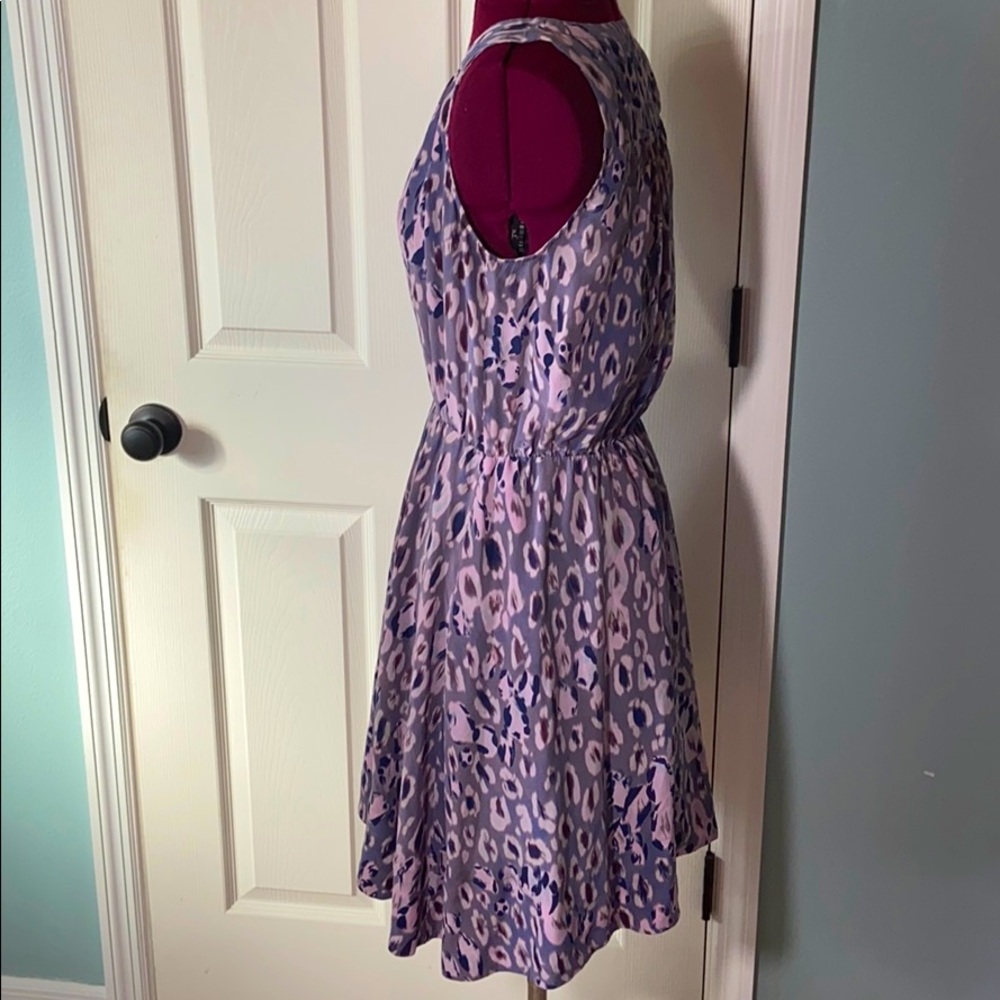 Rebecca Taylor purple leopard silk dress - Picture 5 of 8